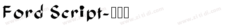 Ford Script字体转换